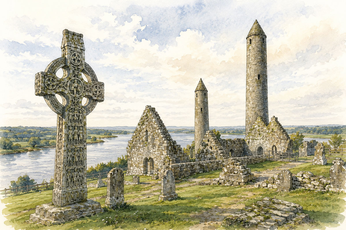 You are currently viewing Clonmacnoise: Ireland’s Great Monastic City on the River Shannon
